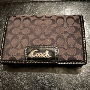 Black coach mini wallet
